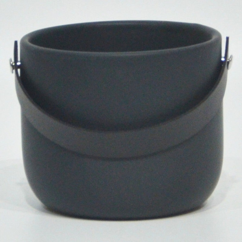 Black With Handle Pot