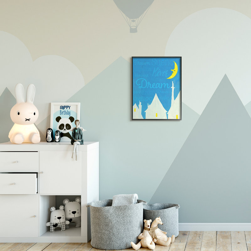 Art lunaire Leppert Dream Home, Giclée encadrée noir minuit, H 20 po x l 16 po