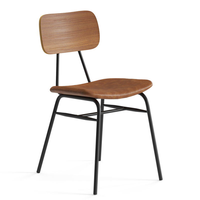 Chaise d'appoint Budd, Noyer / brun clair