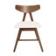 Élégantes chaises en tissu de style Mid-Century pour le confort à manger