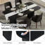 Ensemble de table à manger moderne avec chaises rembourrées 4/6, ensemble de cuisine de ferme pour petits espaces, dinging, cuisine-984264976-984264978-984264979