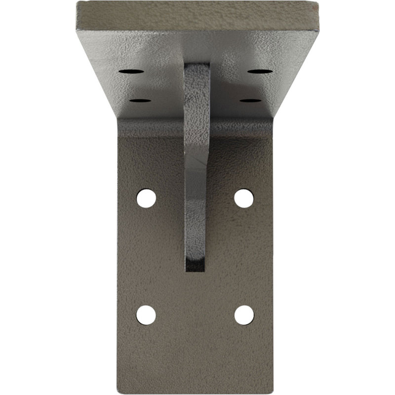 Embrey Steel Bracket, 3.75" H x 2" W x 6" D, Hammered Silver