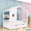 Lit plateforme en bois avec couchette et tablettes Abem-1123392986-1123392987