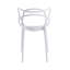 Chaise de salle à manger en plastique 4 pièces-334599947