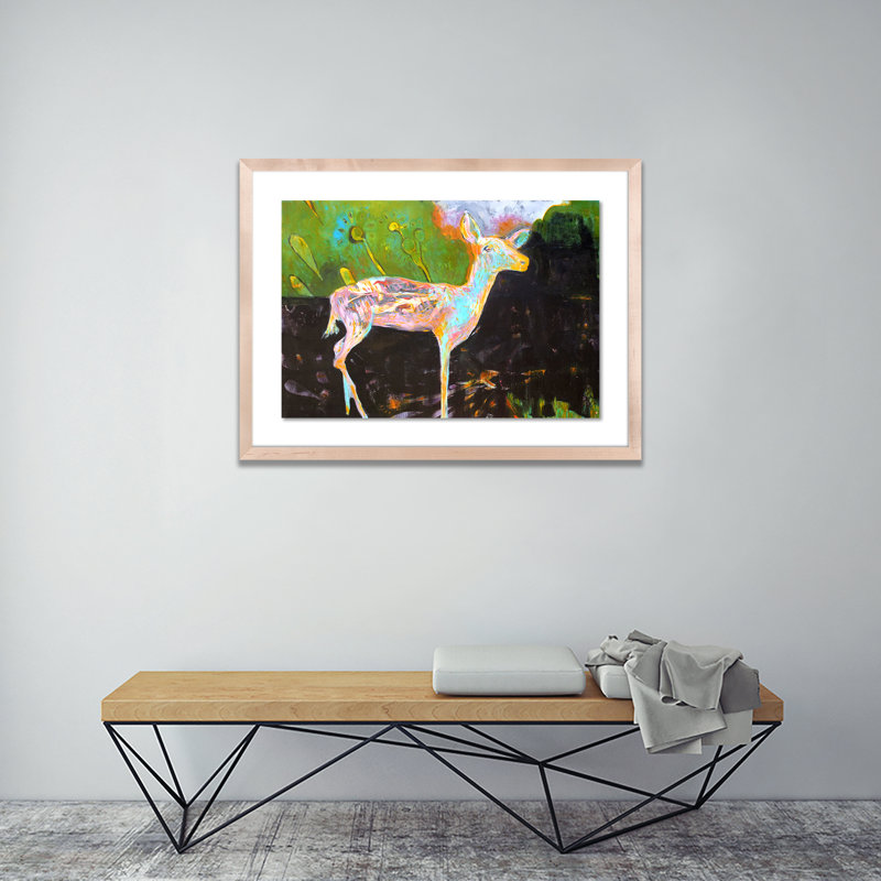 Fawn Painting by Amy Bautz, Natural, 29" H x 40" W x 2.5" D