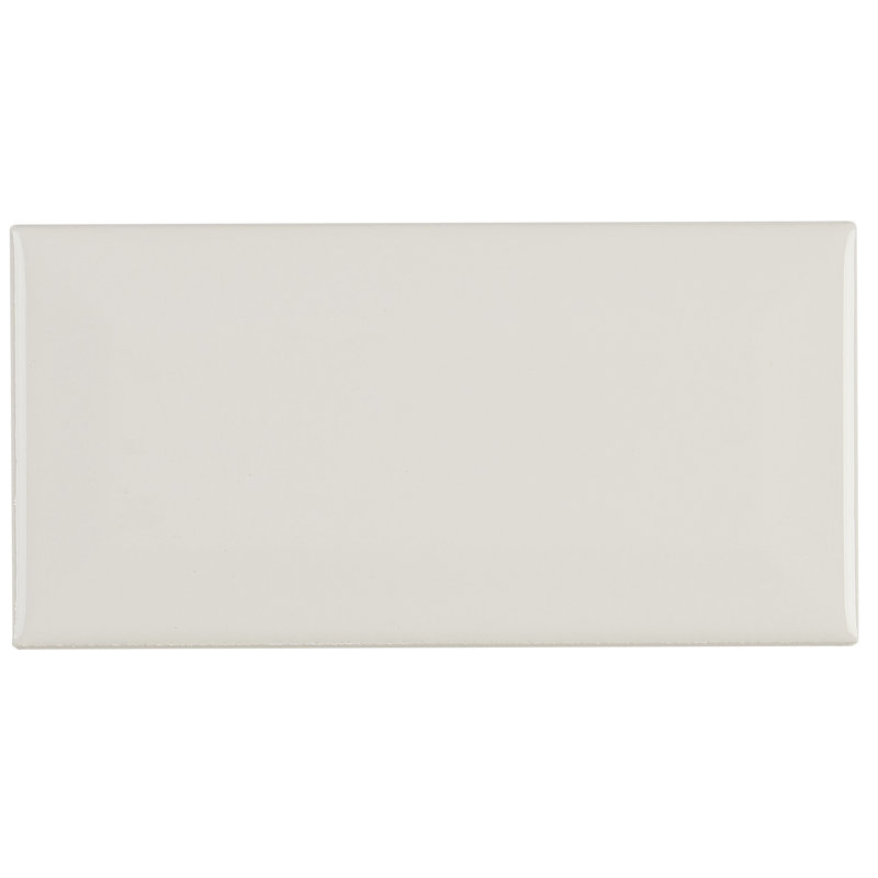 Guilford 3" x 6" Beveled Ceramic Stone Look Wall & Floor Tile, Biscuit