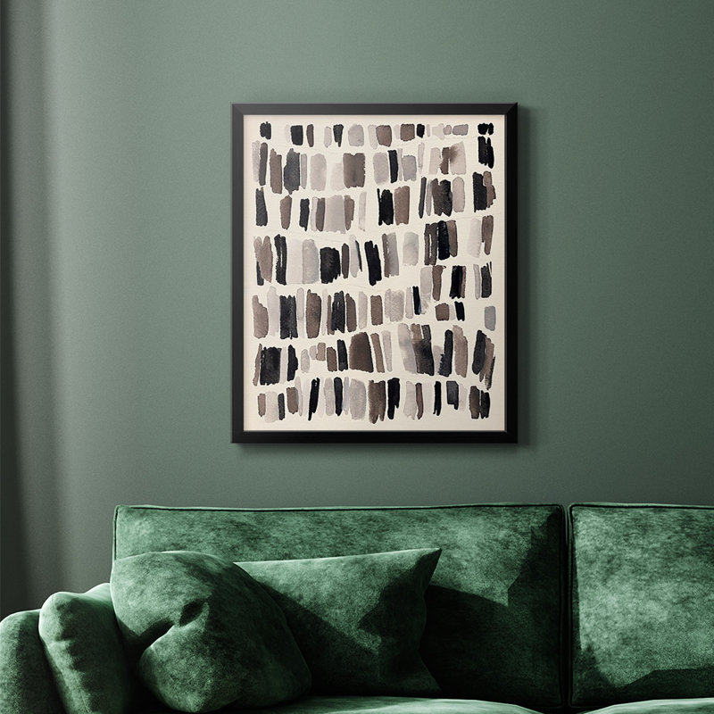 Toile encadrée de qualité supérieure craie et silex II - prête à être accrochée, Noir, H 20 po x l 16 po