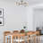 Vintage Industrial Chandelier, Metal Body, 26.0 x 26.0 x 10.6 inches | 6 x E27 Sockets (Max 40W) | Elegant Modern Design with Solid Color Finish | Perfect for Dining Room & Living Spaces, IP20 Rated-728166808