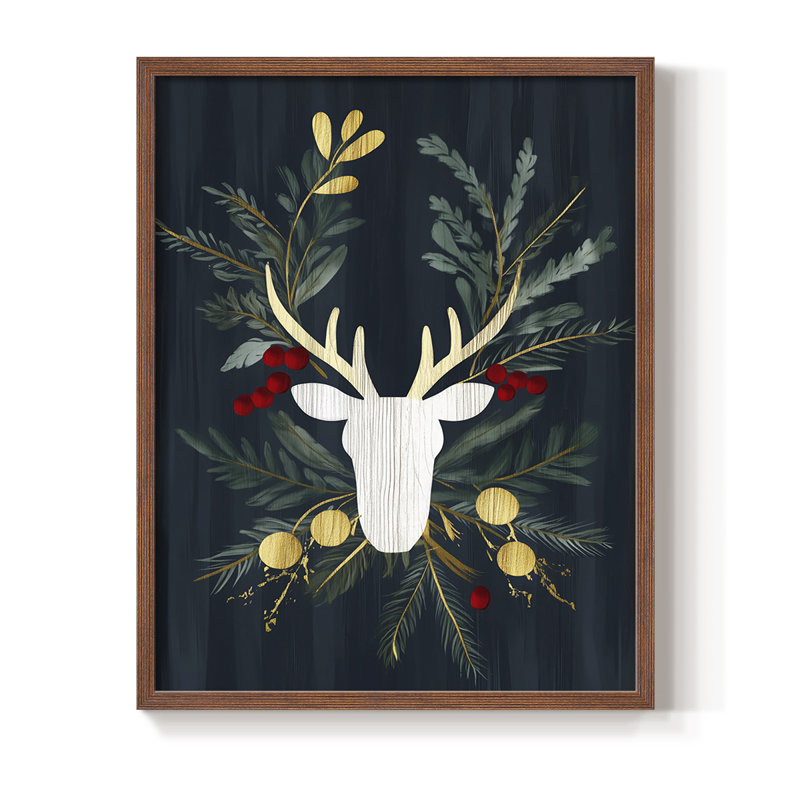 Reproduction encadrée - bois massif, H 30 po x l 24 po, Noyer