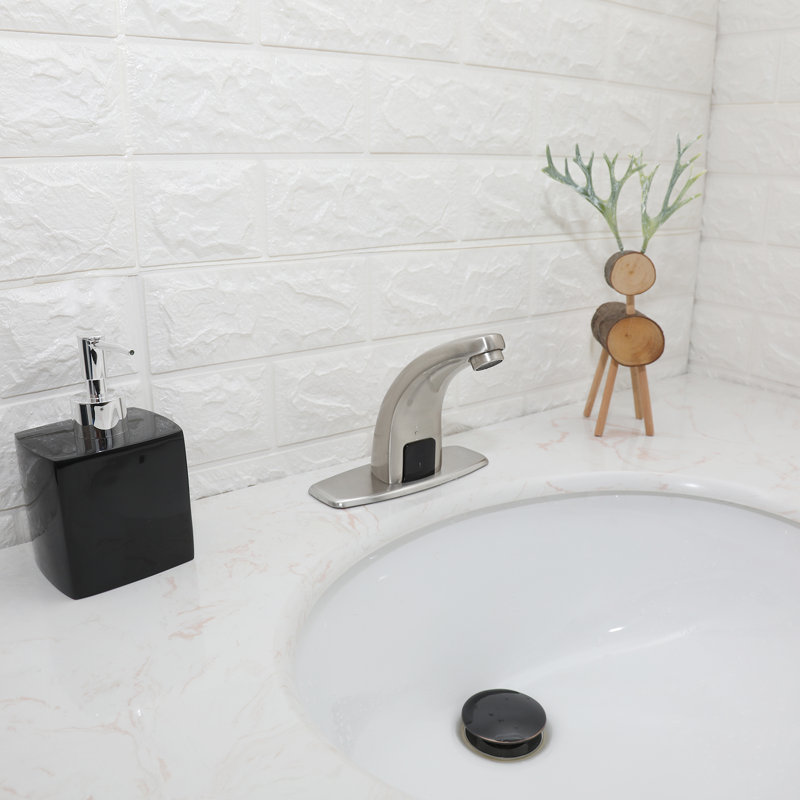 Single-Hole Bathroom Faucet, Brushed Nickel