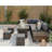 Luczak Rectangular 9 Person 140Cm L Outdoor Fire Pit Dining Table Set