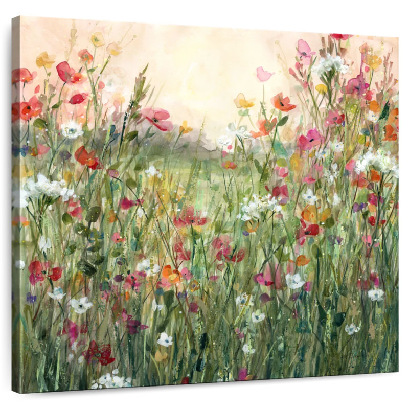 Délicat printemps en pleine floraison, H 30 po x l 30 po