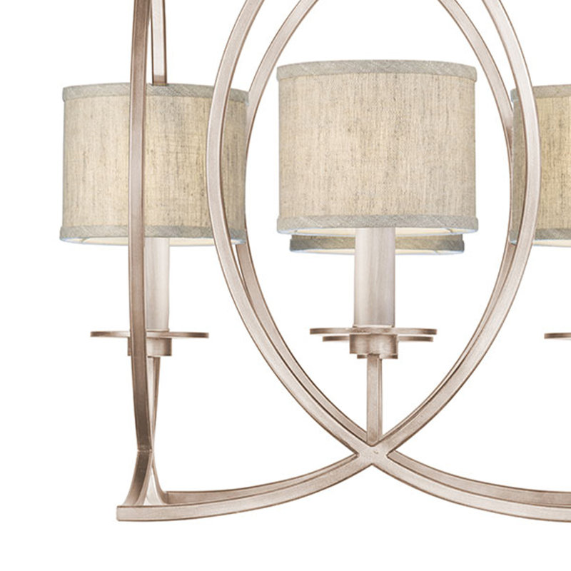 Lustre carré 21,5 po Cienfuegos, Patine grise altérée