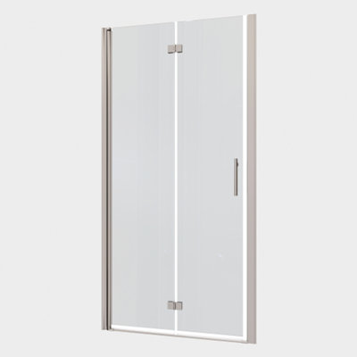 Universal Pivot Shower Door with Tempered Glass