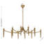 Belleza 10-Light Linear Chandelier in Spumante by Breegan Jane