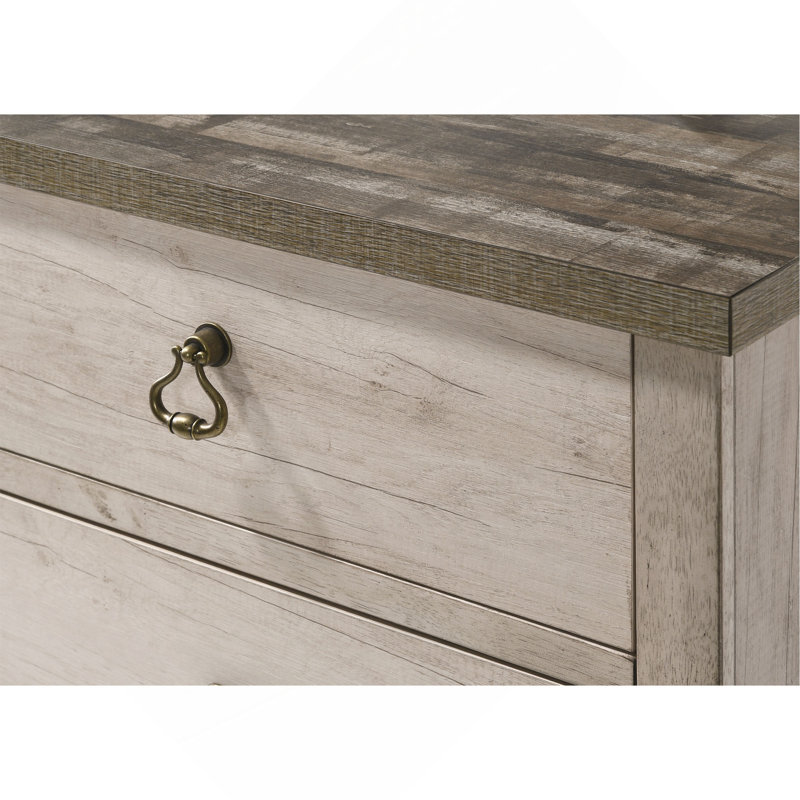 Commode et commode en bois flotté vieilli 1Pc