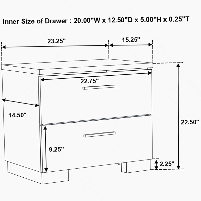 Ensemble de chambre avec grand lit 4 pièces blanc ultrabrillant