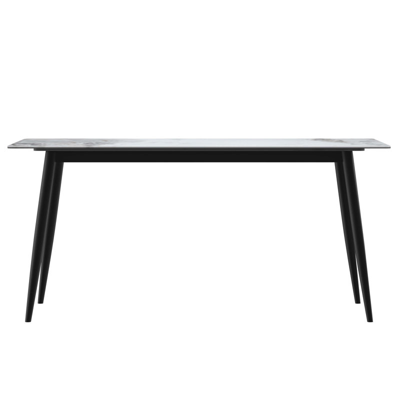 Kyley Rectangular, 29.5"H x 55.11"L x 31.5"W, White Glass