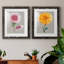 «Chrysanthemum on Grey III», ensemble de 2 reproductions d'art-1209471371-1209471370-1223403437