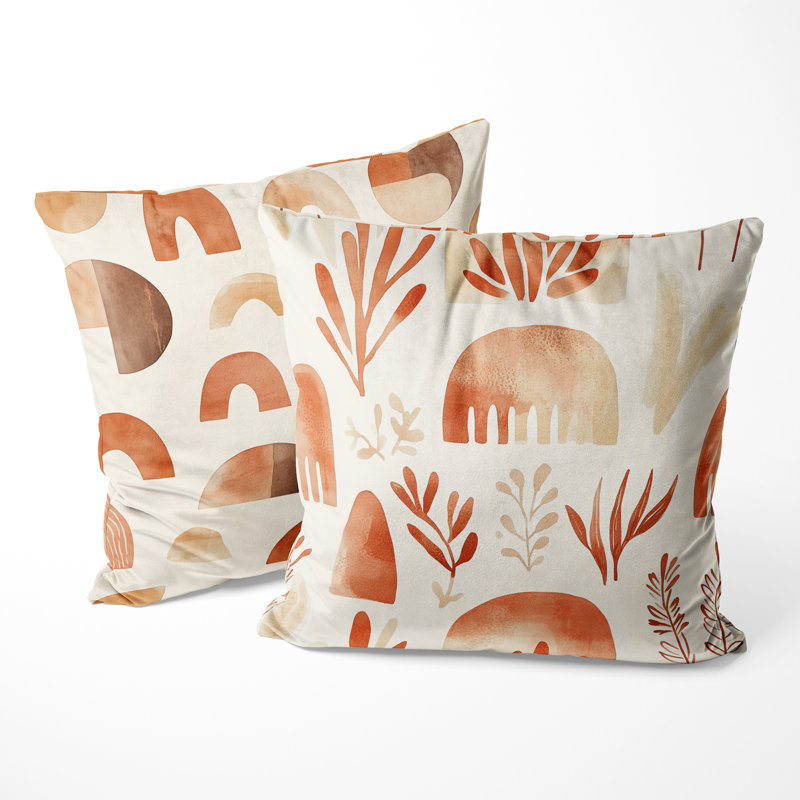 Coussin décoratif Boho - Boho Terra Shapes, H 16 po x l 16 po