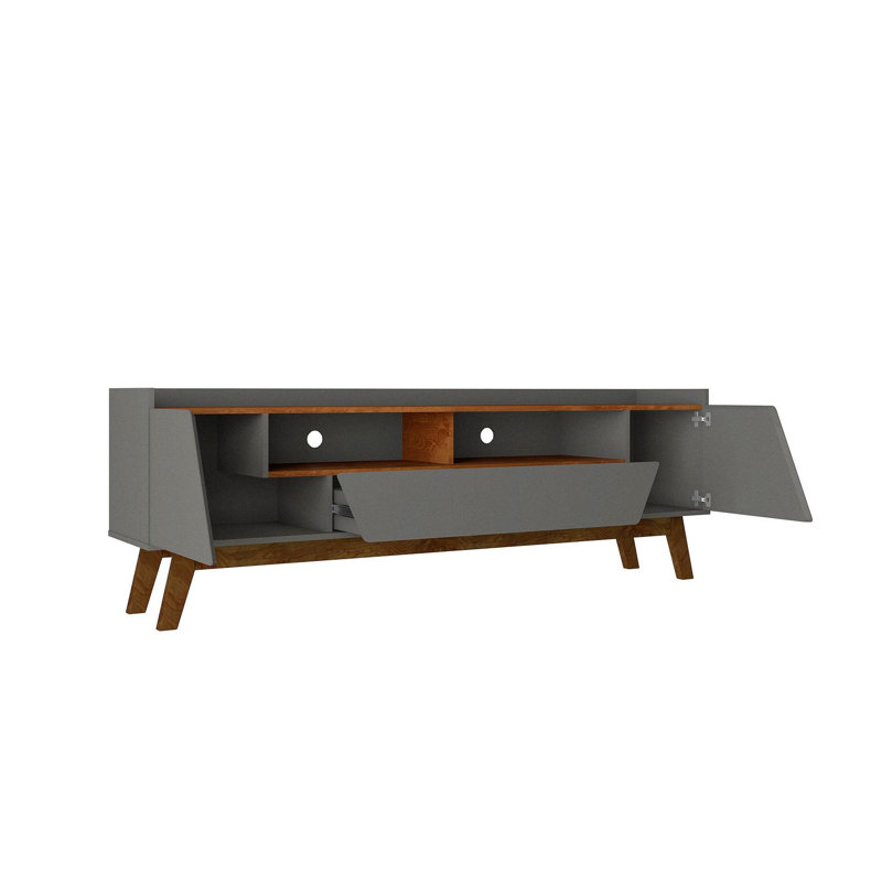 Marcus TV Stand for TVs up to 70", Gray/Nature