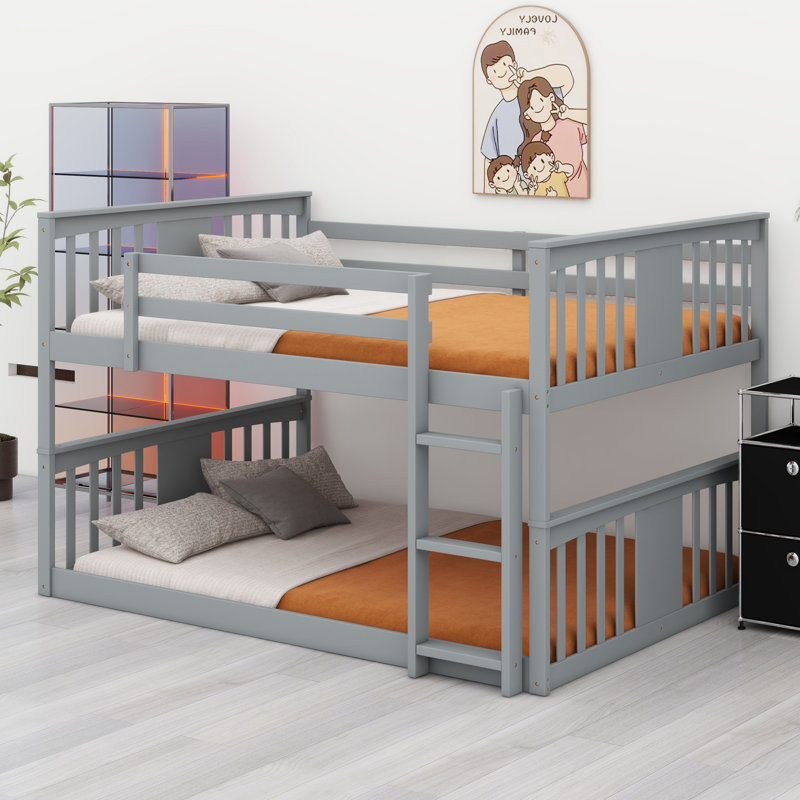 Bunk Bed With Ladder, Gray