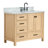 Cambridge 43'' Single Bathroom Vanity with Carrara Marble Top-513246687-402657075-402657074