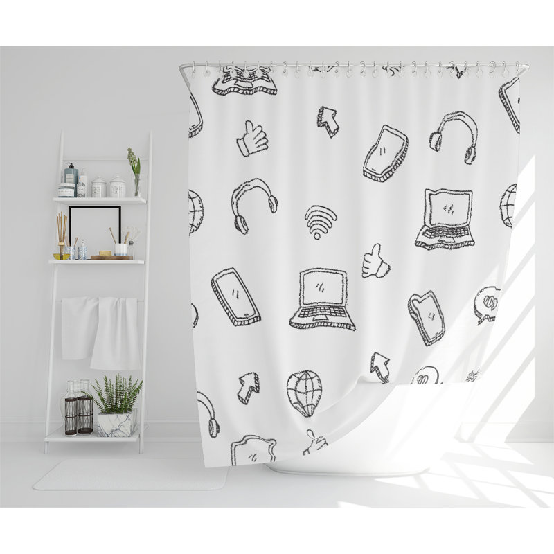 Cushing Polyester Shower Curtain Set