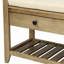 Range-chaussures avec siège rembourré et tiroirs, banc de rangement polyvalent pour hall d'entrée-1058489028