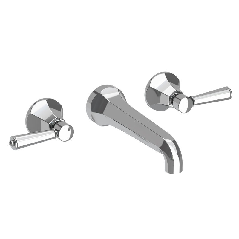 Wall Mount Lavatory Faucet, Polished Chrome