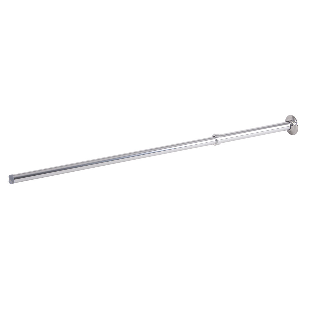 Utopia Alley Rustproof Wall Mounted L-Shaped Corner Rod | Vertical Ceiling Support Bar for Shower Curtain Rod, Includes Flange and Eyeloop, Ideal for Connecting Shower Rod Utopia Alley