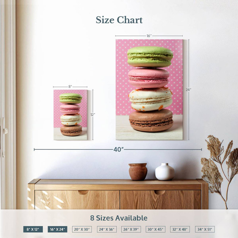 Yarlin Stacked Macarons, 12" H x 8" W