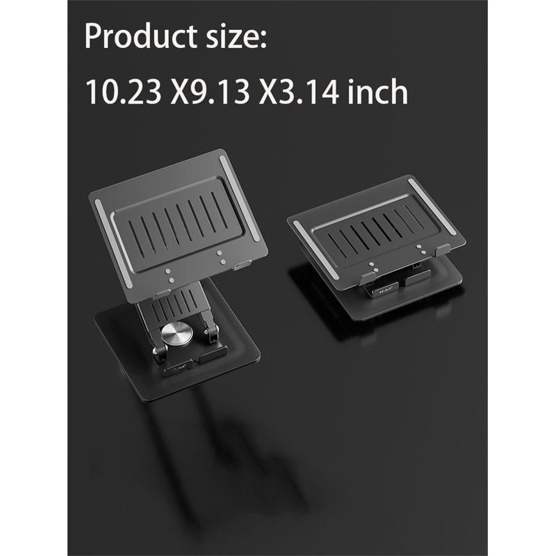 Support vertical pour ordinateur portable avec rotation à 360 °, Gris