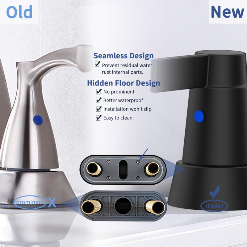 Bathroom faucet with 360 degree turn spout