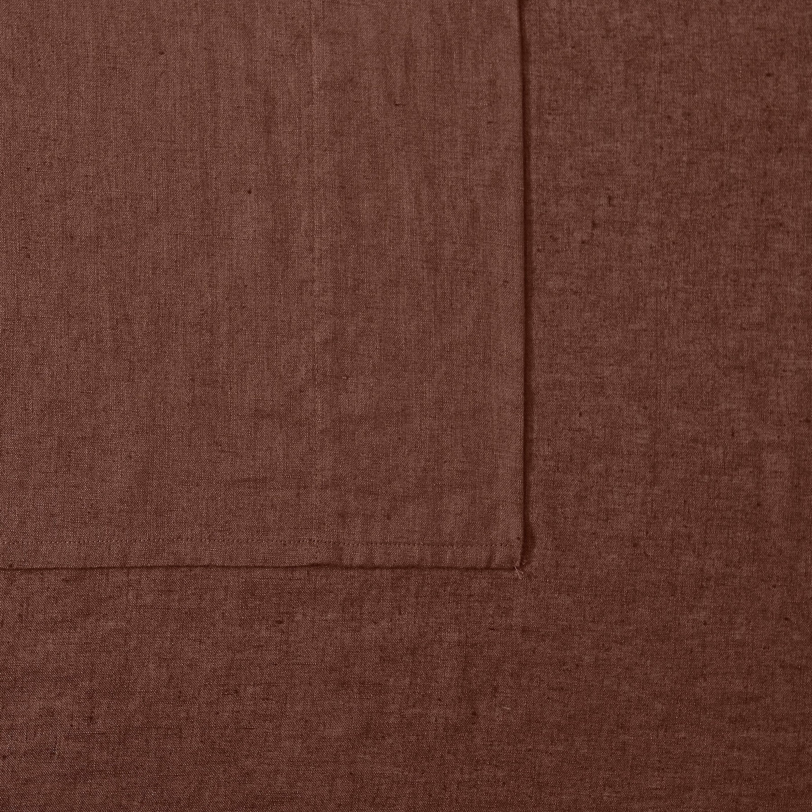 Nena Linen Duvet Cover Set, King Duvet Cover + 2 King Shams, Brown