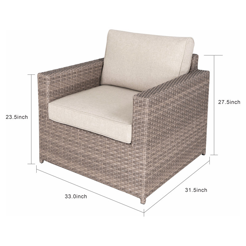 83.8cm Wide Patio Sofa