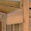 Chariot-bar d'extérieur en bois d'acacia de patio, finition naturelle, ensemble de 1-129993711