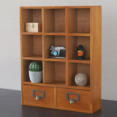 13x3.9x16.7" Desktop Storage w/ Drawers