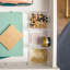 Bacs de rangement en plastique de qualité supérieure Martha Stewart avec couvercle en bois Brody-90712345