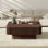 Table basse carrée moderne avec rangement de 35,5 po Brasen, table basse à plateau relevable pour le salon, conception cannelée en bois massif, assemblage rapide