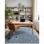 Tapis bleu sarcelle intérieur / extérieur à motif tissé à la main Southbrook Innnsbrook-819146378