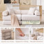 Canapé-lit modulaire en velours côtelé l 73 po x P 36,5 po x H 32 po H&S Furniture