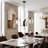 3-Light Modern Globe Glass Chandeliers