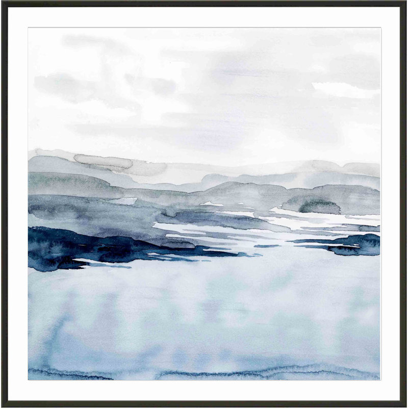 Faded Horizon I by Grace Popp, Black, 34.09" H x 34.09" W x 1.1" D