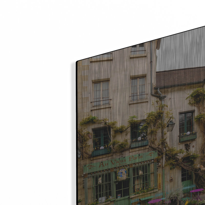 «Parisian Cafe», art mural en métal, H 16 po x l 24 po