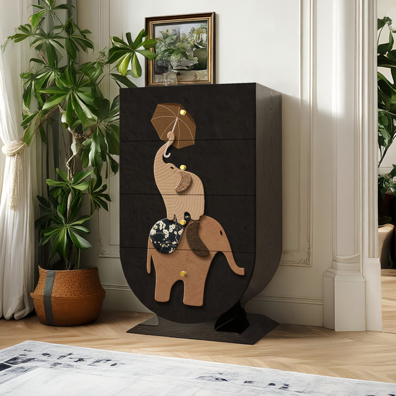 Armoire décorative à tiroirs rétro haut de gamme