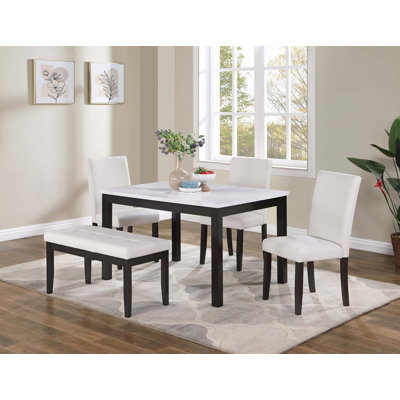 Classic Stylish 5Pc Dining Set Kitchen Dinette Top