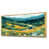 Toile avec cadre flottant or