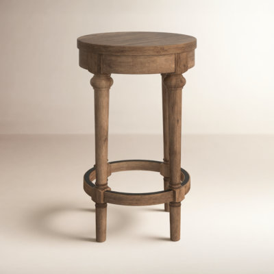 Masefield Counter Stool with Solid Wood Frame