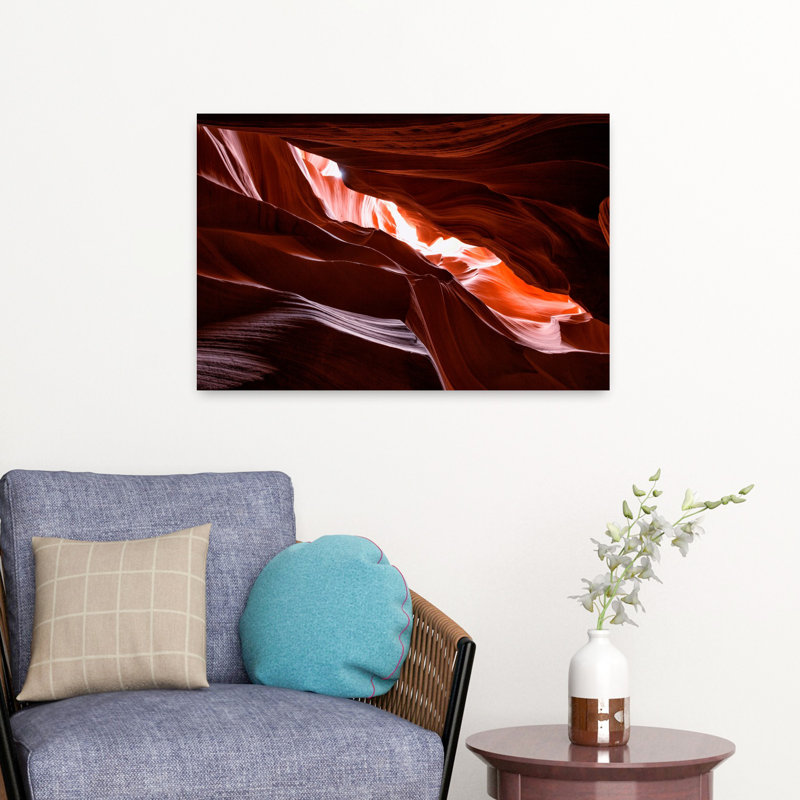 Antilope, paysage abstrait contemporain, art naturel, H 16 po x l 24 po